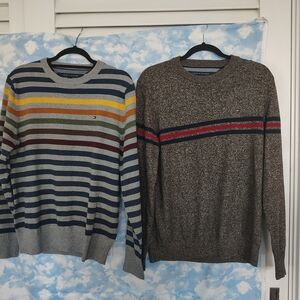Tommy Hilfiger Men's Multicolor Striped Crewneck Sweater